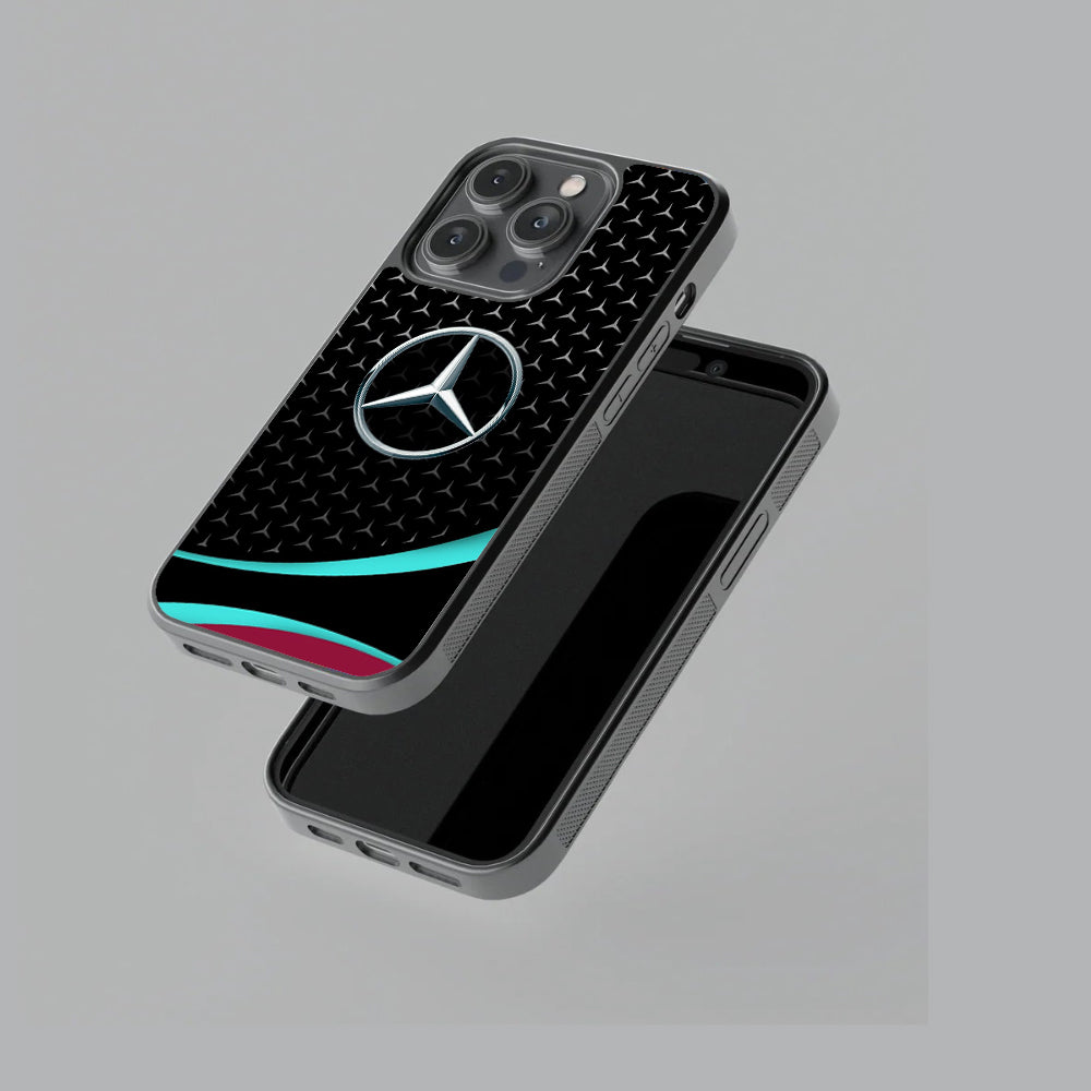 The Mercedes Star of Stuttgart Glossy Metal TPU Case