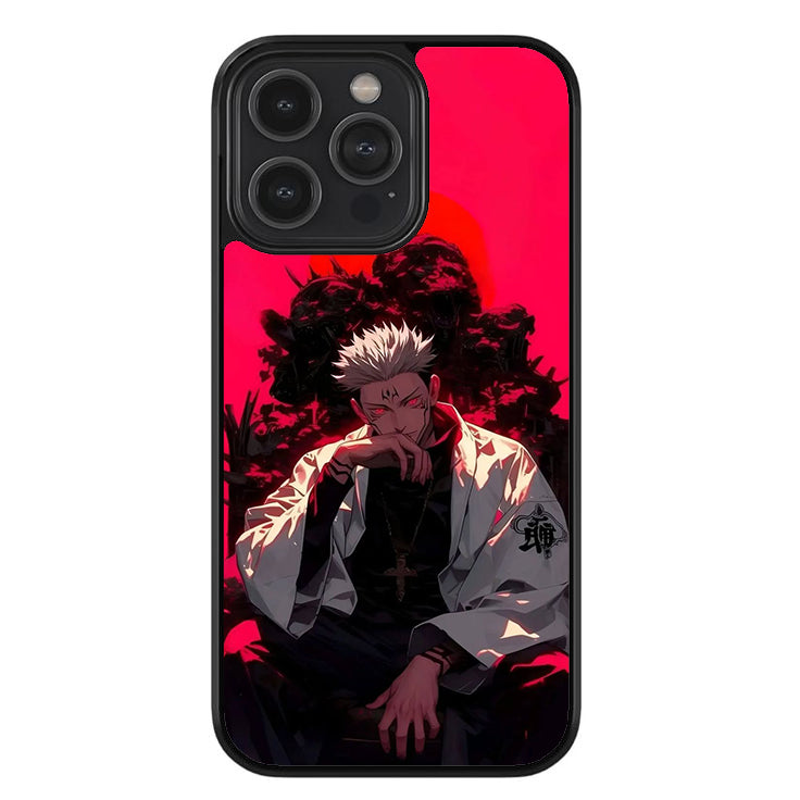 Domain of Crimson Glossy Metal TPU Case