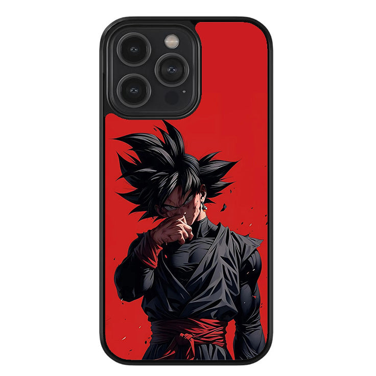 Red Void Goku Glossy Metal TPU Case