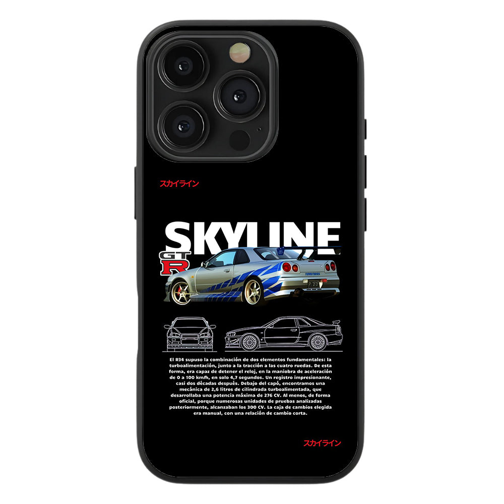 JDM Skyline GTR Premium Tempered Glass Case