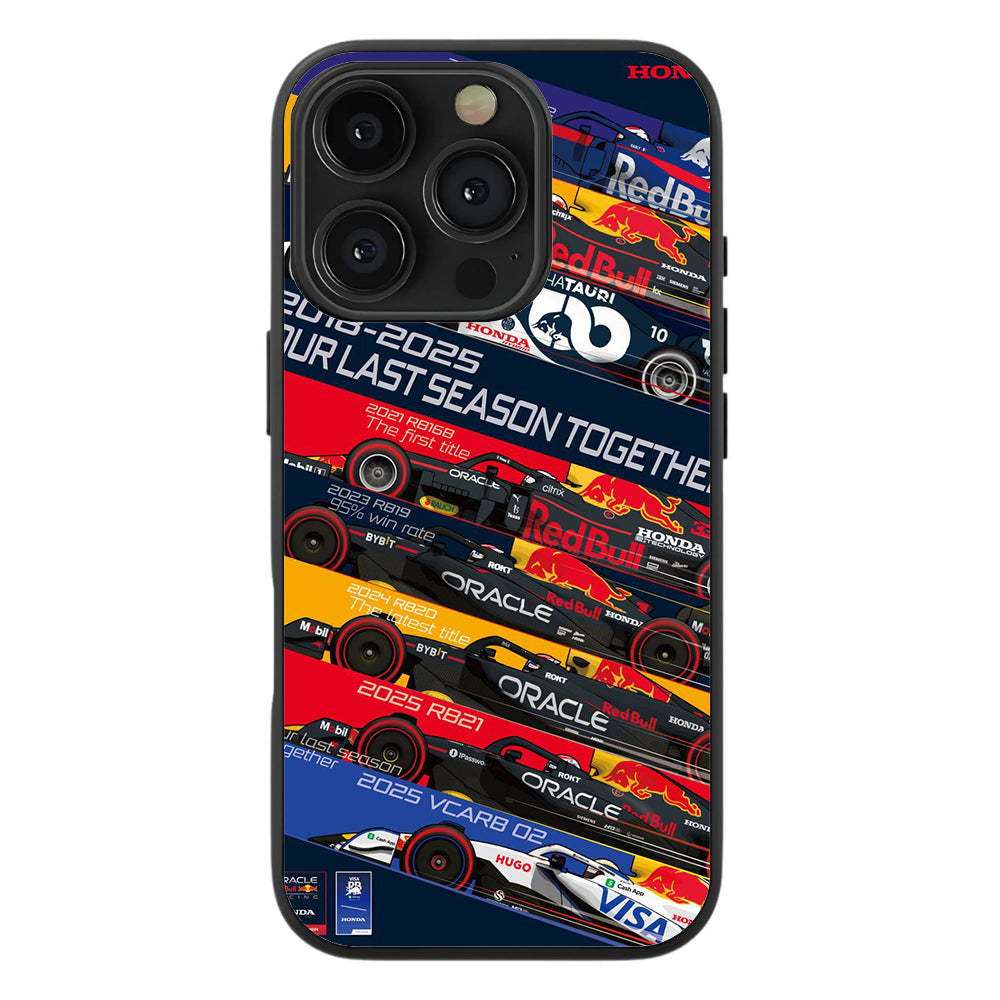 Oracle Red Bull Racing Car Lineup Premium Tempered Glass Case