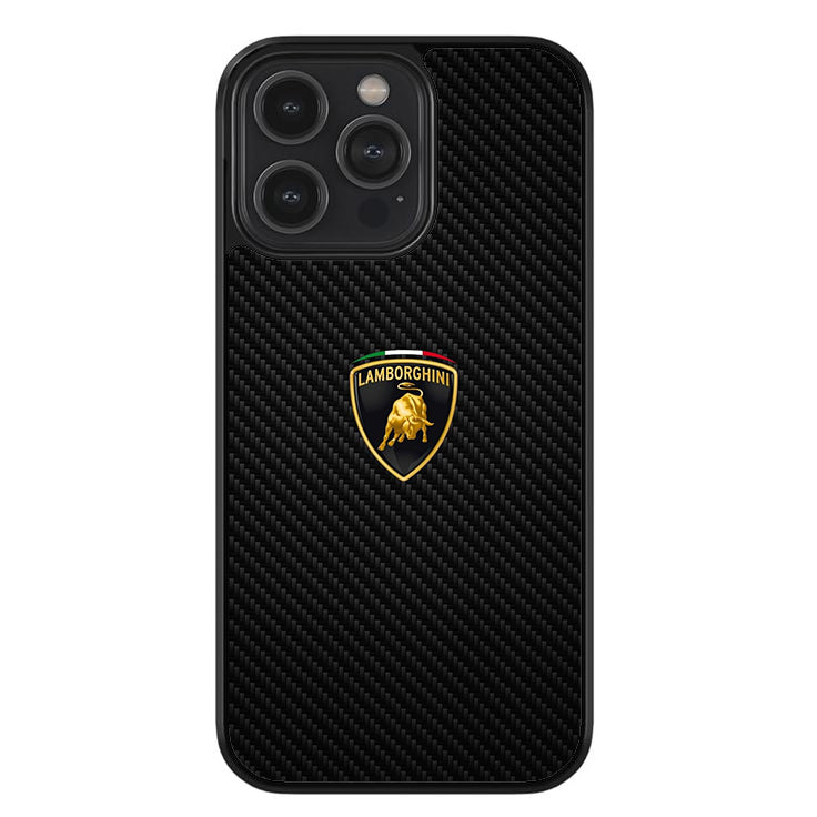 Carbon Raging Bull Glossy Metal TPU Case