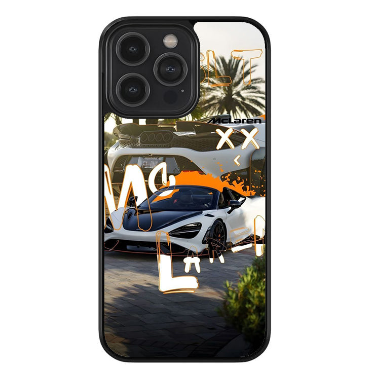 McLaren Palm Sunset Glossy Metal TPU Case
