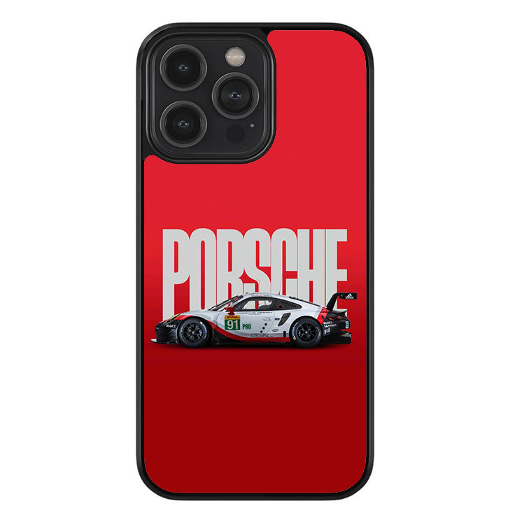 Porsche Racing Redline Glossy Metal TPU Case