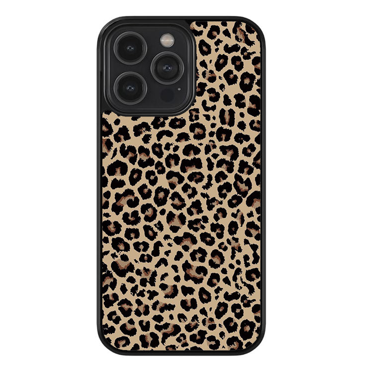 Leopard Luxe Babe Glossy Metal TPU Case
