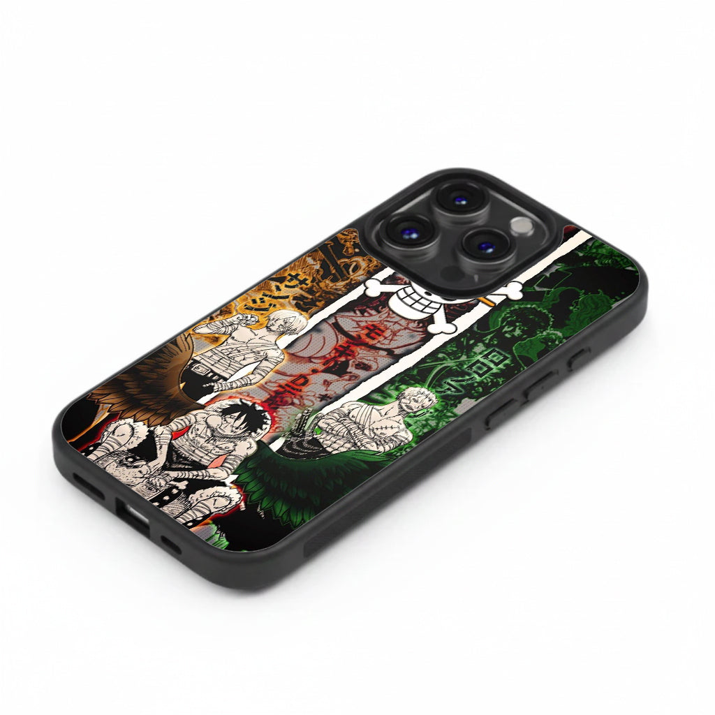The Three Wings of the Pirate King Glossy Metal TPU Case