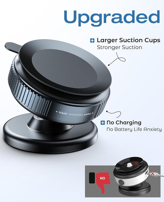 Famuzz india Vacuum Magnetic Suction Cup Phone Mount with 360 Degree Rotation