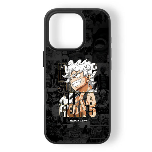 Monkey D. Luffy Gear 5 Comic Style Premium Tempered Glass Case