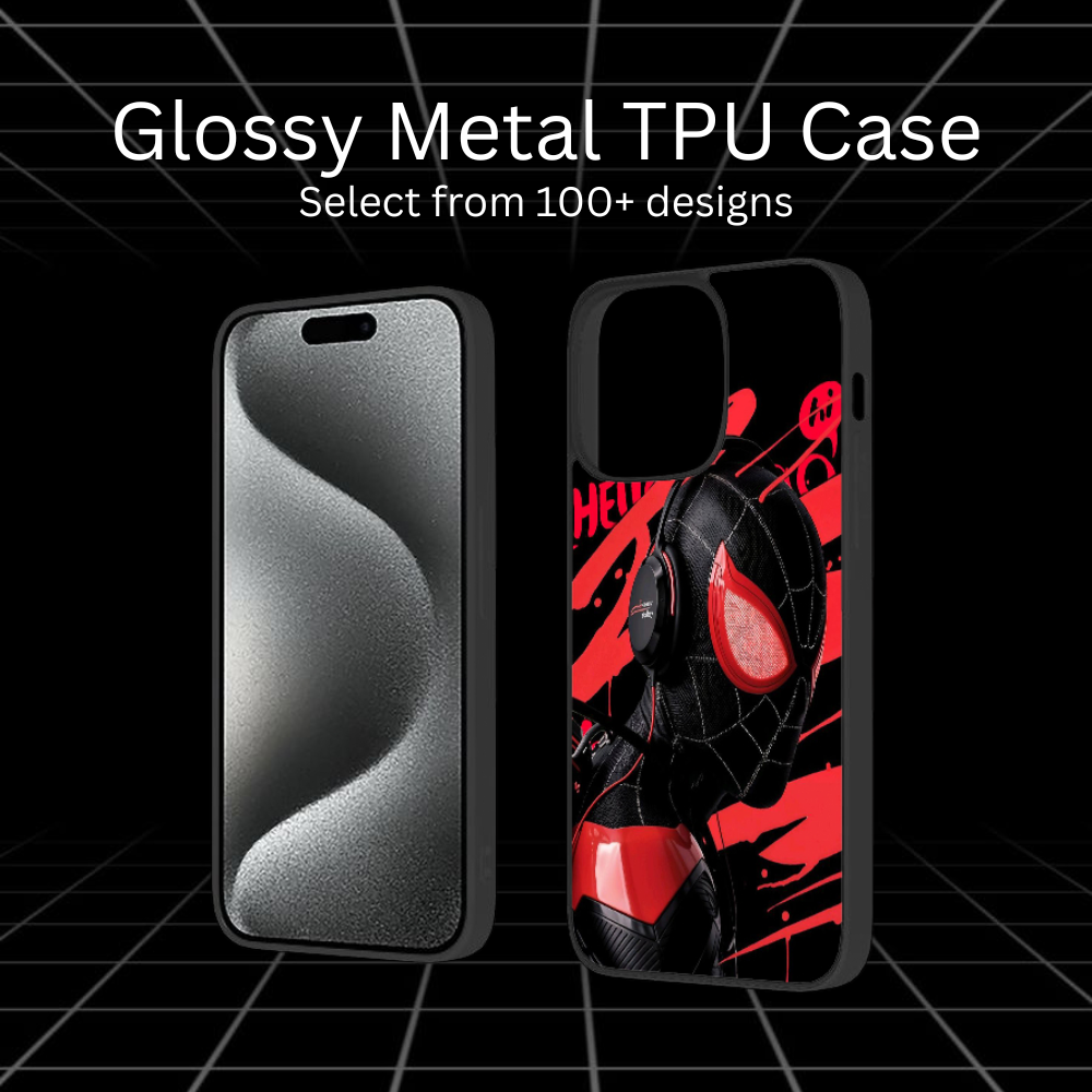 Glossy Metal TPU Case