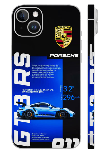 Porsche GT3 RS Blue Mobile Skin