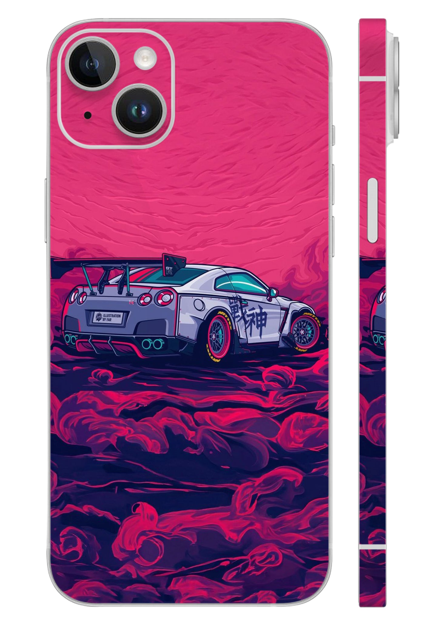 Nissan GTR Crimson Drift Mobile Skin
