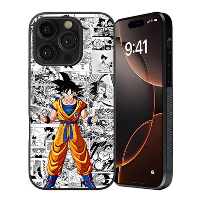 Dragon Ball Z Comic Style Premium Tempered Glass Case
