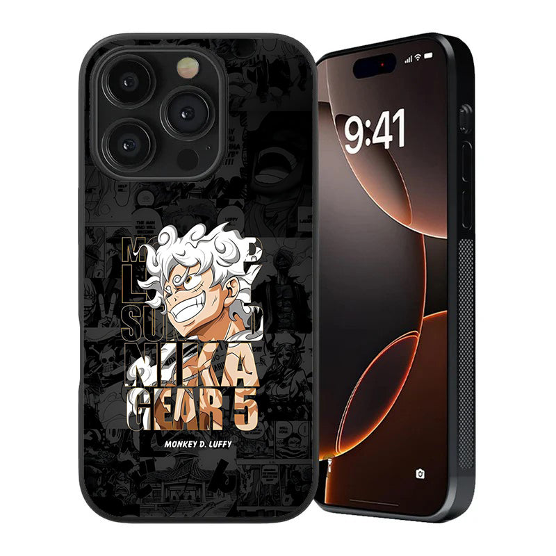 Monkey D. Luffy Gear 5 Comic Style Glass Case