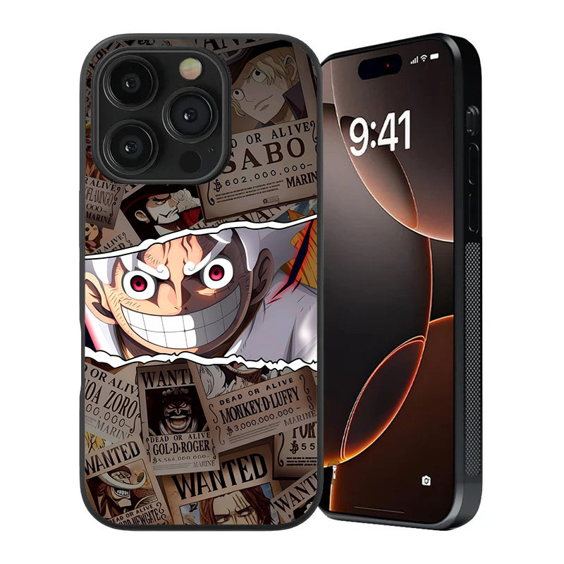 Luffy Wanted Premium Tempered Glass Case