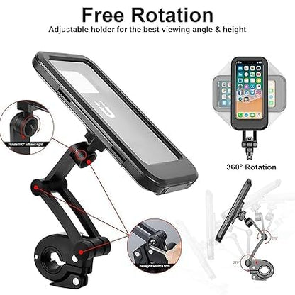 Famuzz india Waterproof 360° Bike & Motorcycle Phone Mount