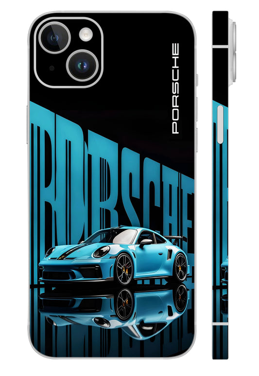 Porsche GT3 RS Cyan Phantom Mobile Skin