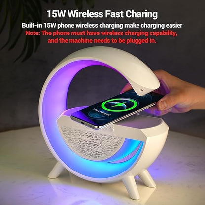 Famuzz india G-Shape Lamp | Speaker + Wireless Charger