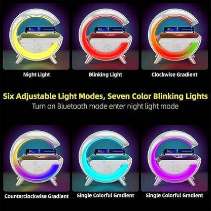 Famuzz india G-Shape Lamp | Speaker + Wireless Charger