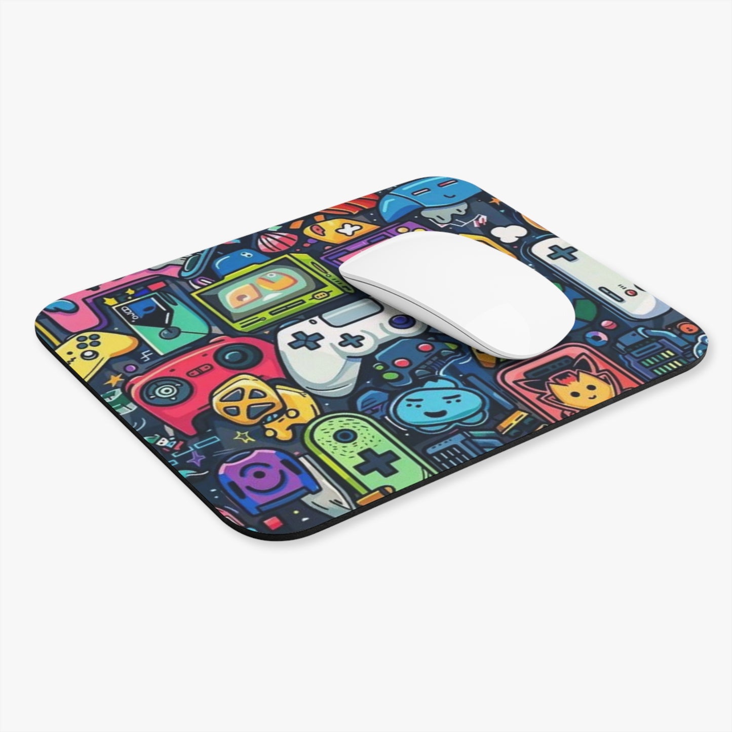 Gaming Controller Collage Mouse Pad