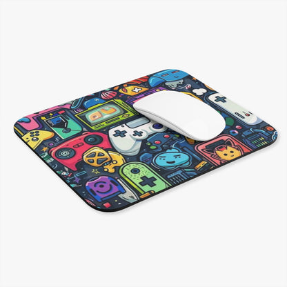 Gaming Controller Collage Mouse Pad