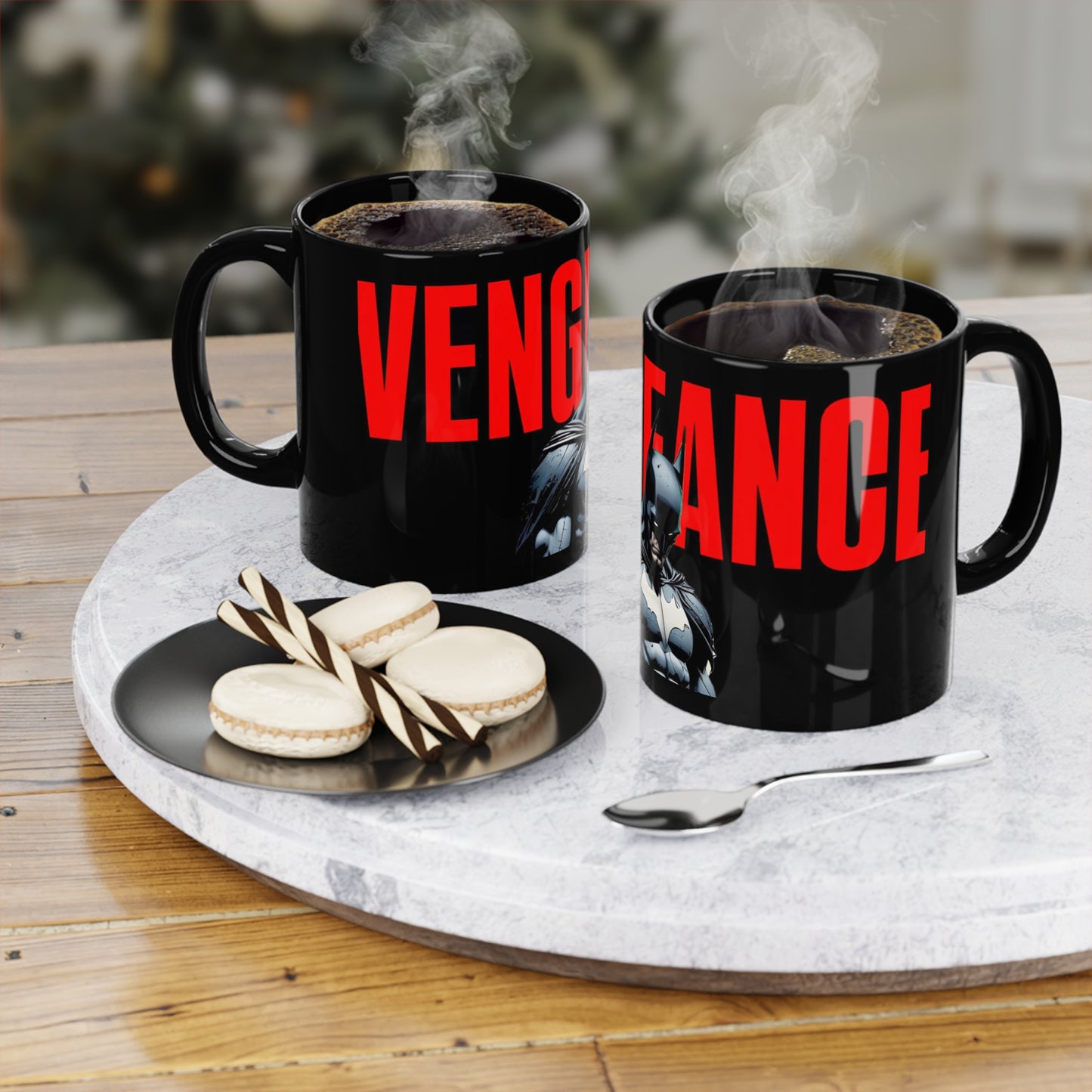 The Vengeance of Batman Black Coffee Mug