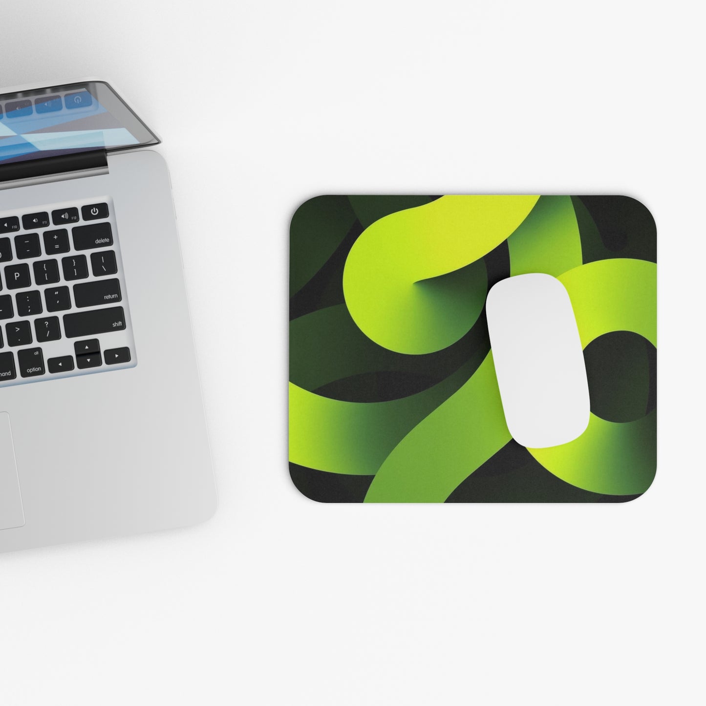 Electric Orbit Green Shade Mouse Pad