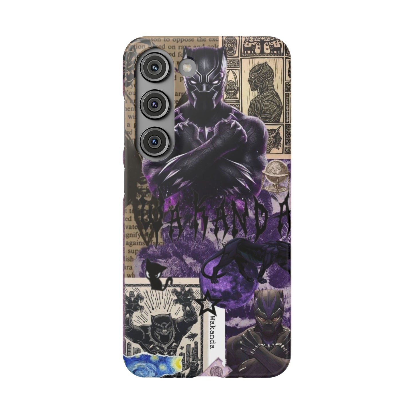Black Panther Collage Matte Hard Case