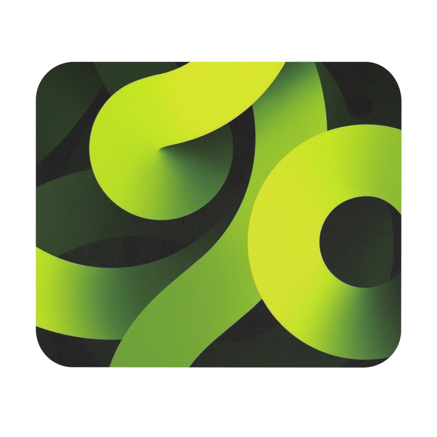 Electric Orbit Green Shade Mouse Pad