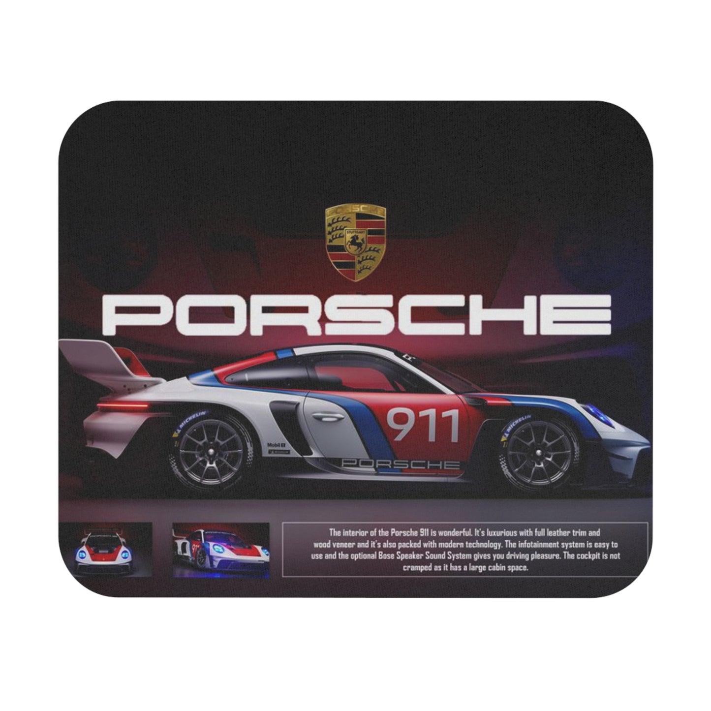 Porche Specs Mouse Pad