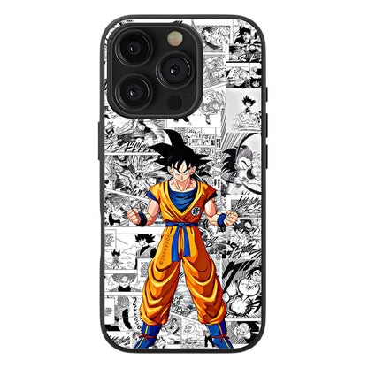 Dragon Ball Z Comic Style Premium Tempered Glass Case