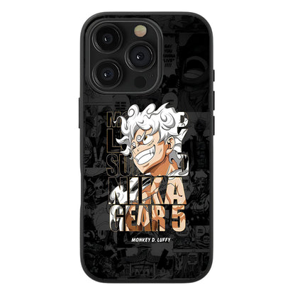 Monkey D. Luffy Gear 5 Comic Style Glass Case