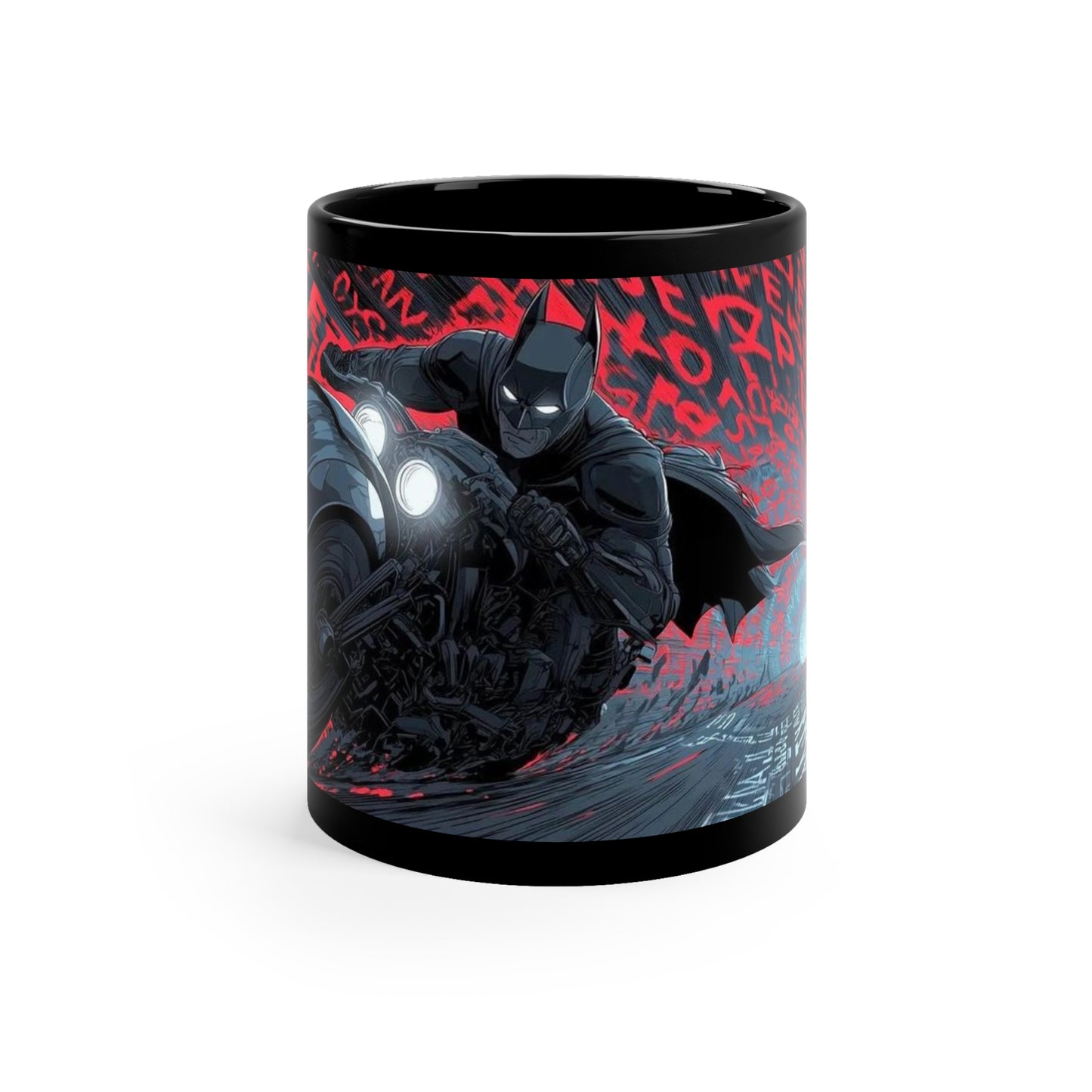 Batman: The Chase Black Coffee Mug