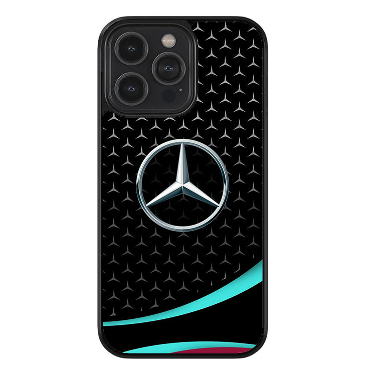 The Mercedes Star of Stuttgart Glossy Metal TPU Case