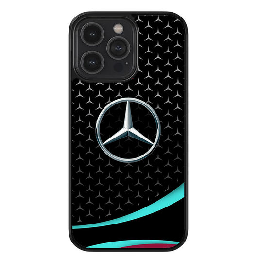 The Mercedes Star of Stuttgart Glossy Metal TPU Case