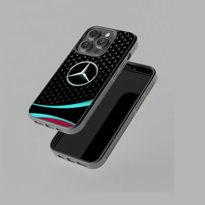 The Mercedes Star of Stuttgart Glossy Metal TPU Case