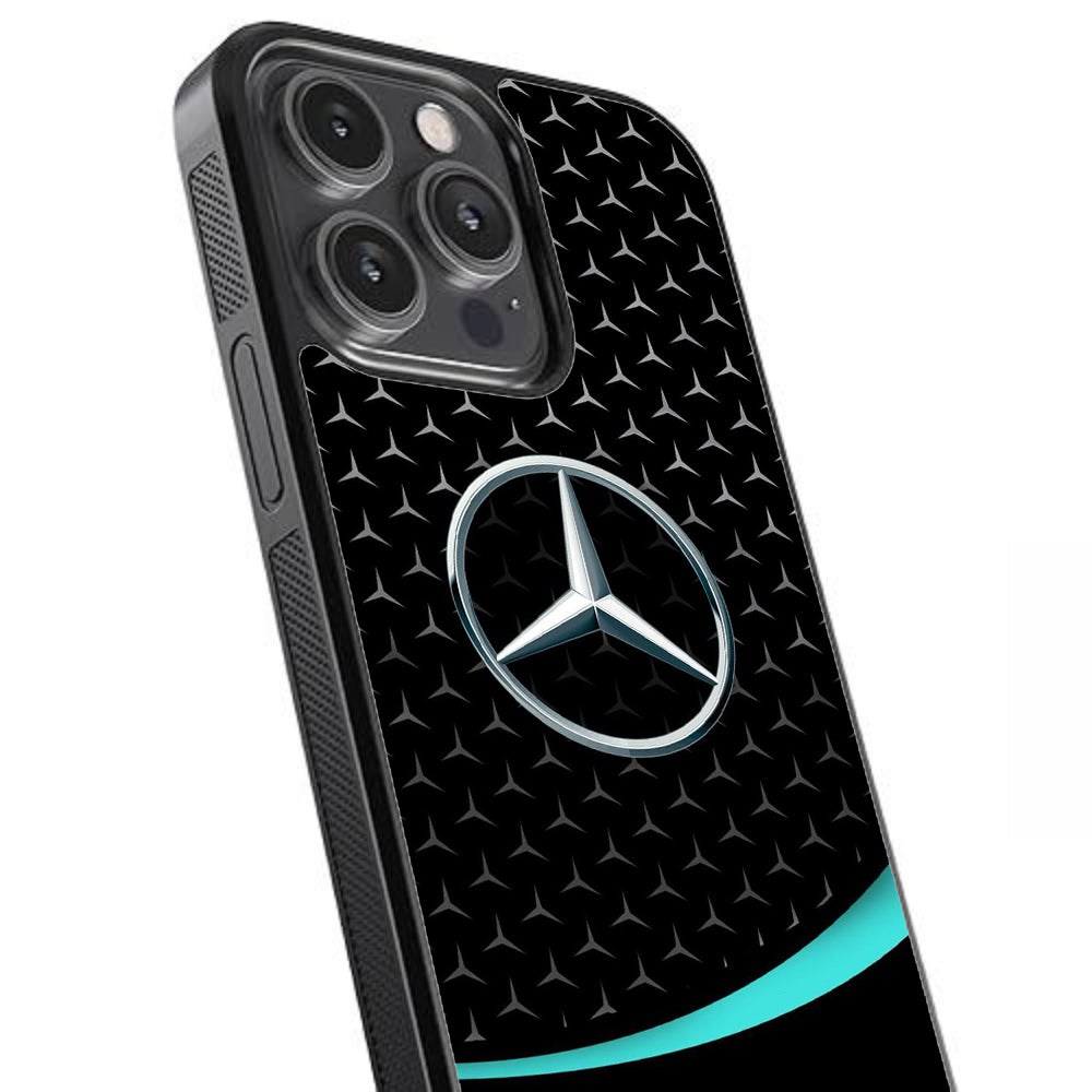 The Mercedes Star of Stuttgart Glossy Metal TPU Case