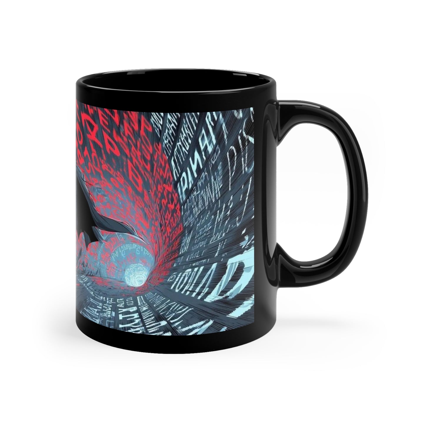 Batman: The Chase Black Coffee Mug