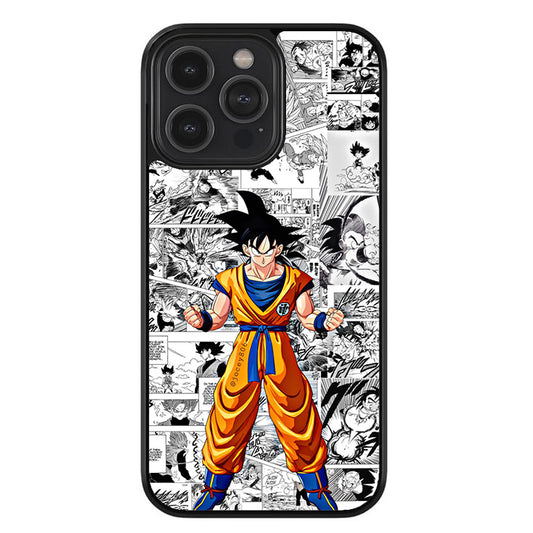 Dragon Ball Z Comic Style Glossy Metal TPU Case