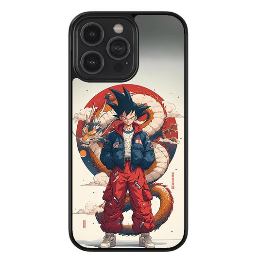 Goku & Shenron Streetwear Glossy Metal TPU Case