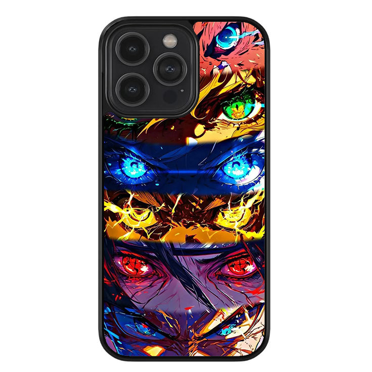 Anime Eyes Glossy Metal TPU Case