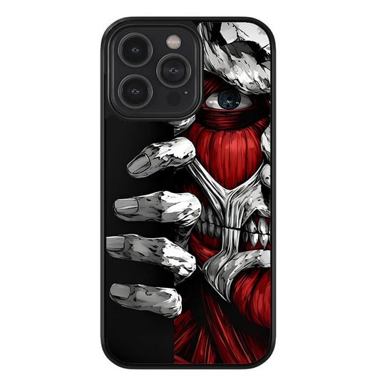 The Wall Titan's Gaze Glossy Metal TPU Case
