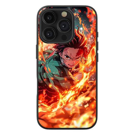 Flaming Slayer Premium Tempered Glass Case