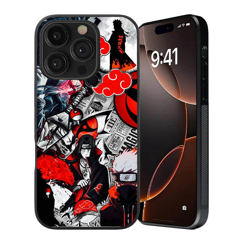 Akatsuki Cloud Premium Tempered Glass Case