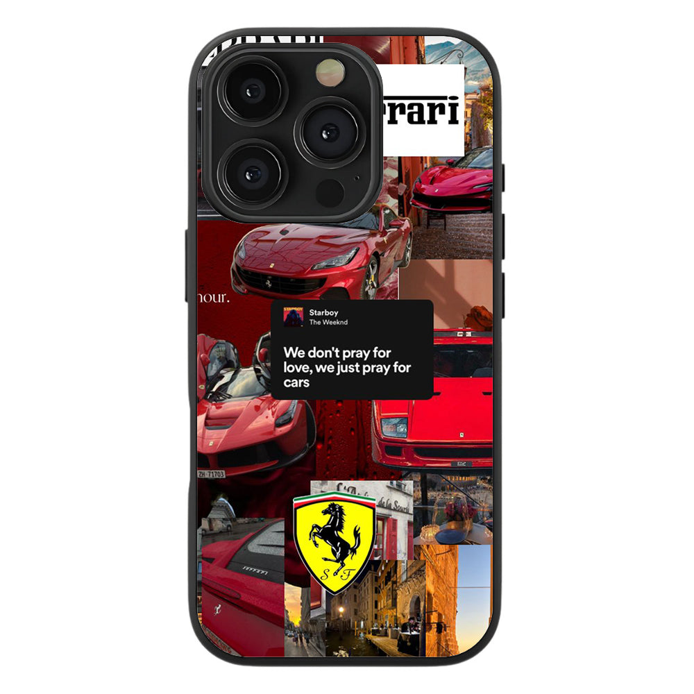 We Don't Pray For Love, We Just Pray For Cars Premium Tempered Glass Case