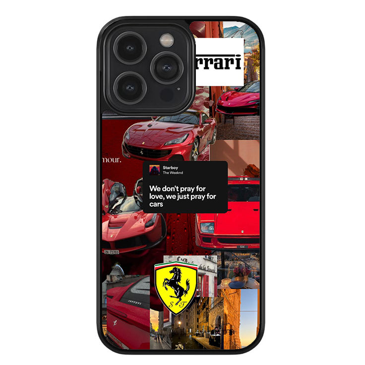 We Don't Pray For Love, We Just Pray For Cars Glossy Metal TPU Case