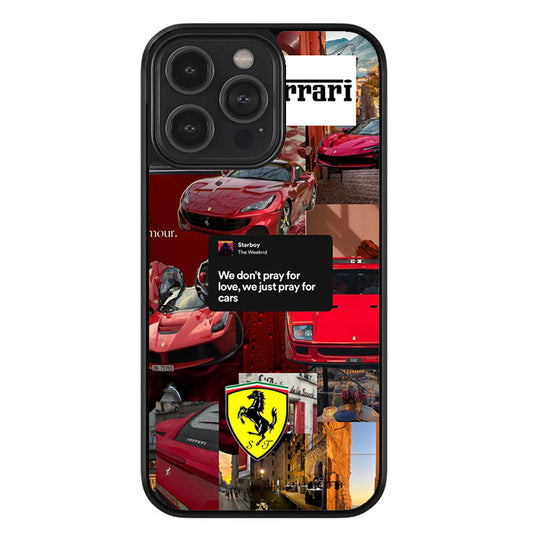 We Don't Pray For Love, We Just Pray For Cars Glossy Metal TPU Case