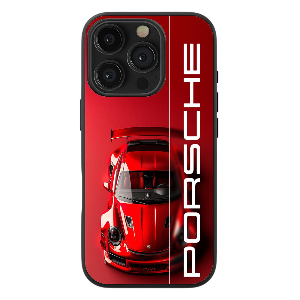 The Rosso Corsa Premium Tempered Glass Case