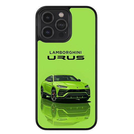 Lamborgini Urus Green Glossy Metal TPU Case