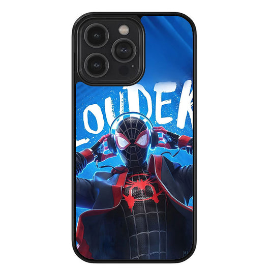Beat Drop Spider Glossy Metal TPU Case