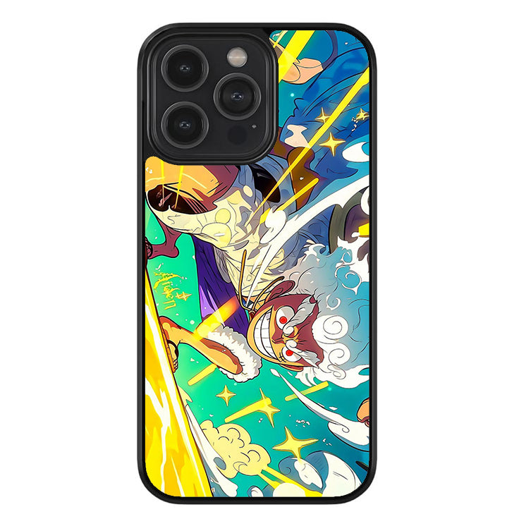Luffy's Nika Radiance Glossy Metal TPU Case